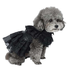 Wednesday Adams Cosplay Kostüm Outfits Halloween Karneval Anzug für Haustier Katze Hund