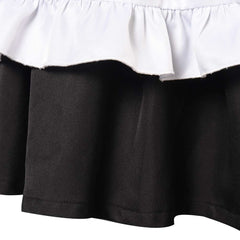 Damen Maid Outfit Cosplay Kostüm Outfits Halloween Karneval Party Anzug Kleid