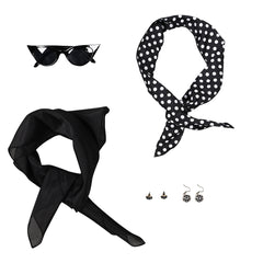 Damen 1950er Karneval Party Rollenspiel Kostüm Party Set Cosplay Kostüm Outfits