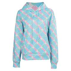 Damen blau Hoodie Cosplay Kostüm Hoodie Mantel Outfits Halloween Karneval Party Anzug Halloween Produkte