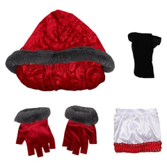 Damen Jumpsuit Roter sexy Jumpsuit Set Cosplay Kostüm Outfits Halloween Karneval Anzug halloween
