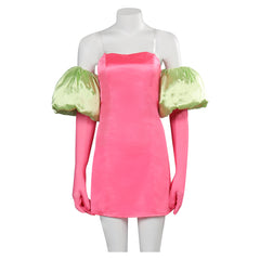 Damen rosa Kleid Kostüm Outfits Halloween Karneval Party Anzug