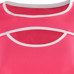 Damen rosa Sommer Shirt Cosplay Kostüm Outfits Halloween Karneval Party Anzug
