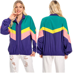 unisex 80er Jahre Jacken Damen Reto Jacke Mantel Cosplay Kostüm Outfits Halloween Karneval Anzug