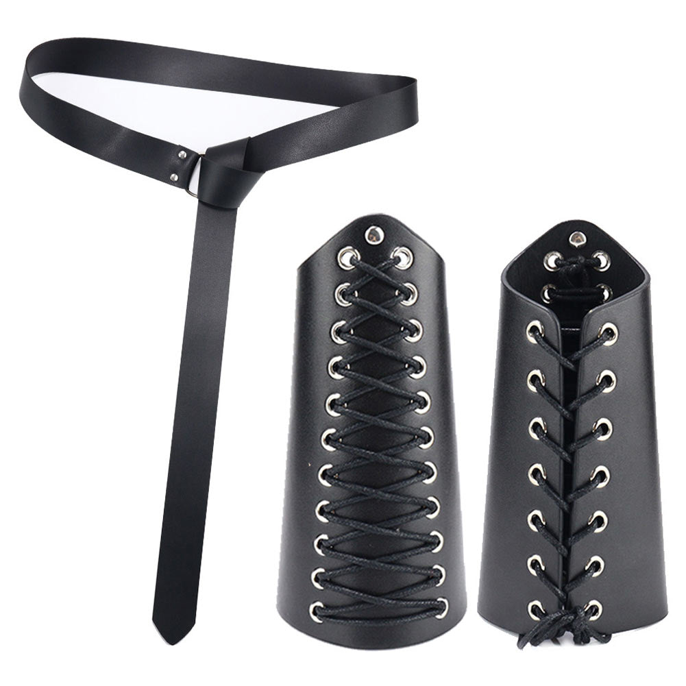 Herren Ritter Cosplay Mittelalter Kostüm Outfits Halloween Karneval Anzug
