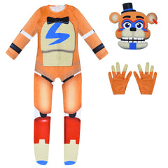 Kinder Jumpsuit Maske Cosplay Kostüm Outfits Halloween Karneval Anzug