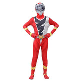 Kinder Kyoryu Sentai Zyuranger Cosplay Jumpsuit Kostüm Outfits Halloween Karneval Anzug