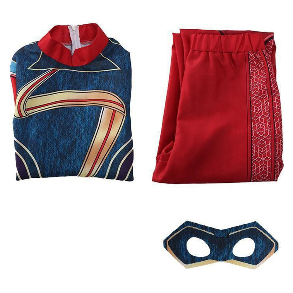Kinder Mädchen Kamala Khan Cosplay Kostüm Outfits Halloween Karneval Anzug