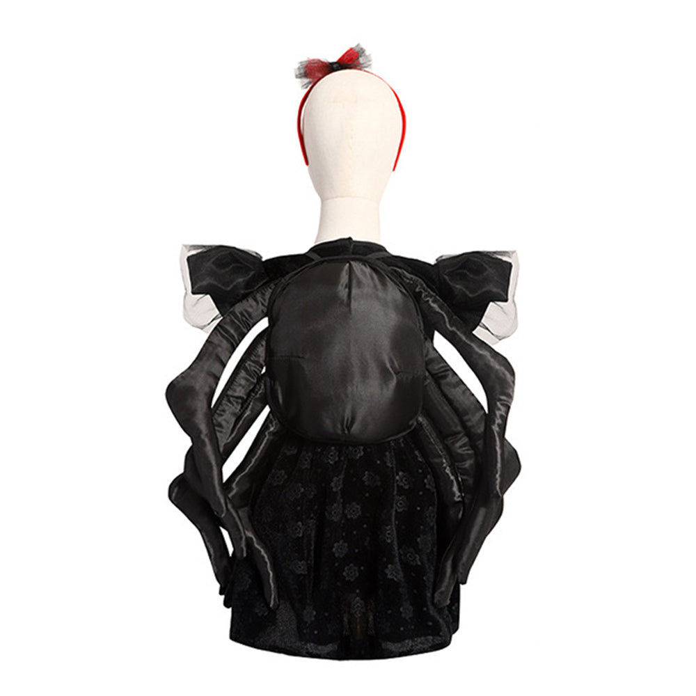 Kinder Mädchen Kleid Achtbeinige Spinne Cosplay Kostüm Outfits Halloween Karneval Anzug