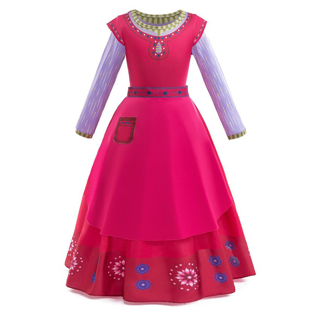 Kinder Mädchen Kleid Film 2023 - Dahlie Blume Cosplay Kostüm Outfits