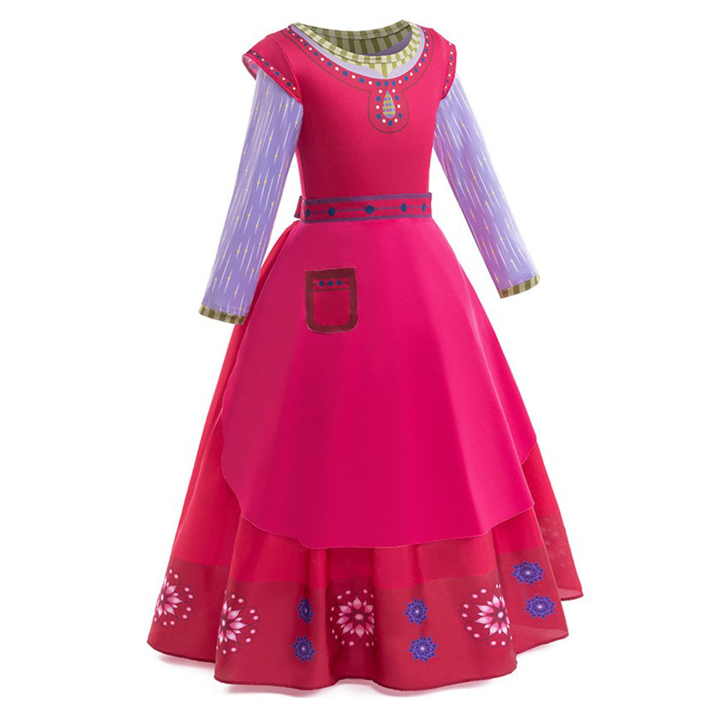 Kinder Mädchen Kleid Film 2023 - Dahlie Blume Cosplay Kostüm Outfits