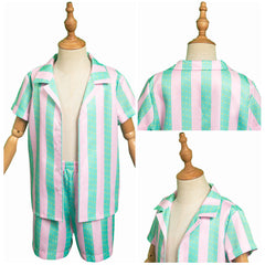 Kinder Strand Shirt Badeshorts Set Cosplay Kostüm Outfits Halloween Karneval Anzug