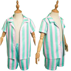 Kinder Strand Shirt Badeshorts Set Cosplay Kostüm Outfits Halloween Karneval Anzug