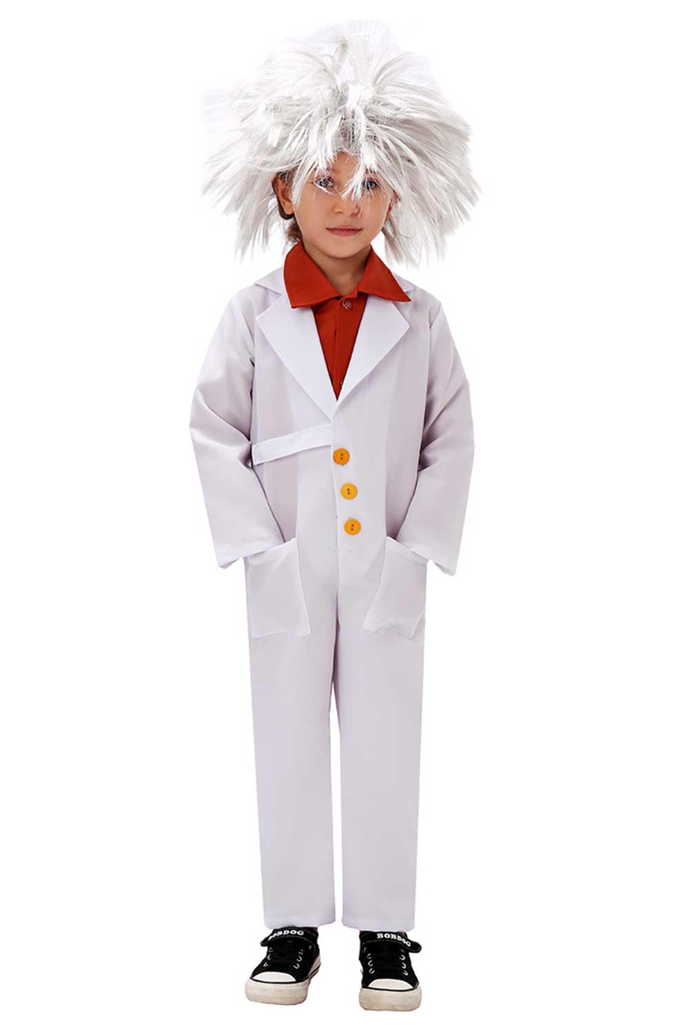 Kinder Weihnachten Wissenschaftler Cosplay-Kostüm für Kinder - Physiker Cosplay-Outfit für Schulaufführungen