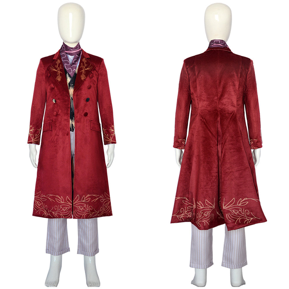 Kinder Wonka Kostüm Charlie Und Die Schokoladenfabrik Cosplay Outfits Halloween Karneval Anzug