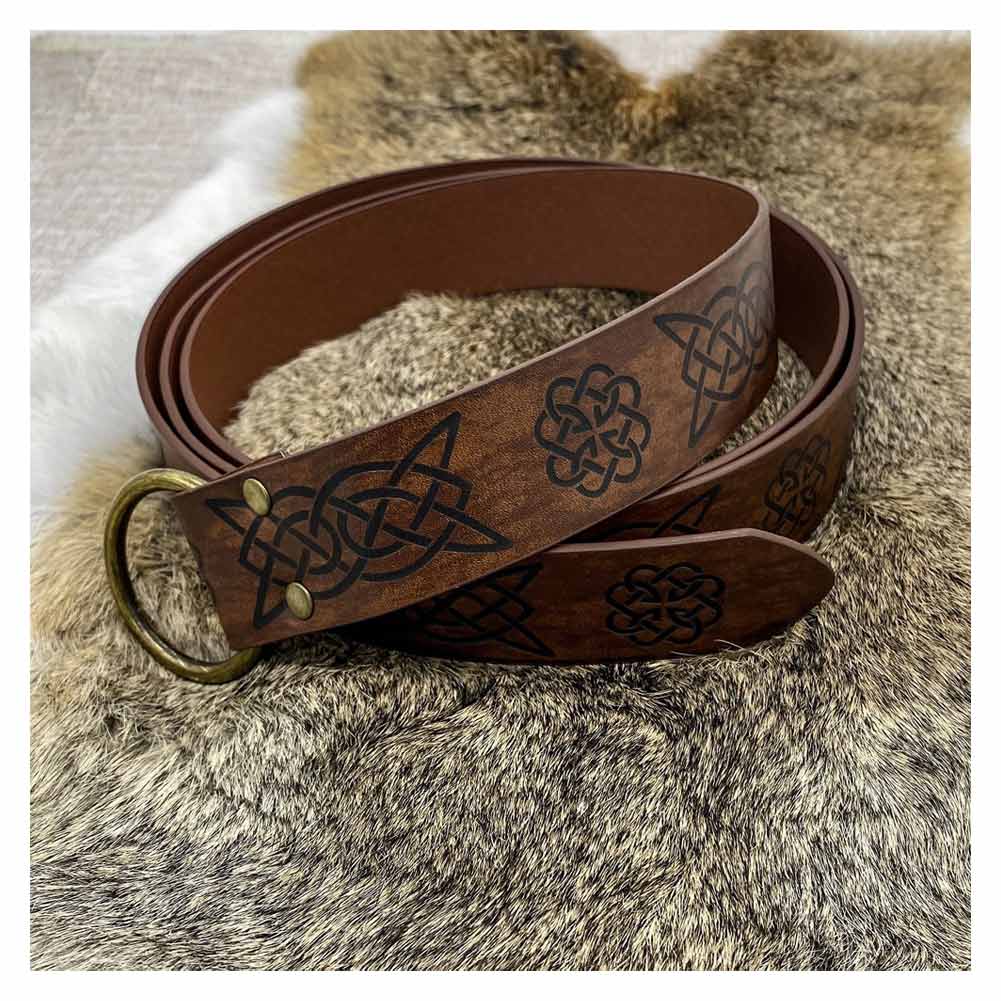 mittelalterliche Gürtel Wikinger Stil Keltischer Cosplay Gürtel Gürtelband Halloween Karneval Kostüm Zubehör