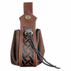 mittelalterliche Tasche für Gürtel Wikinger Stil Münzsack Halloween Karneval Kostüm Zubehör
