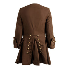 Pirat Cosplay Kostüm Outfits Jacke Kopfbedeckung Gürtel Halloween Karneval Anzug