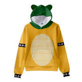 unisex Bowser Cosplay Hoodie 3D Druck Sweatshirt mit Kapuze Streetwear Pullover