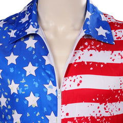 unisex Jumpsuit Halloween Stars and Stripes Cosplay Kostüm Outfits Halloween Karnevalskostüm