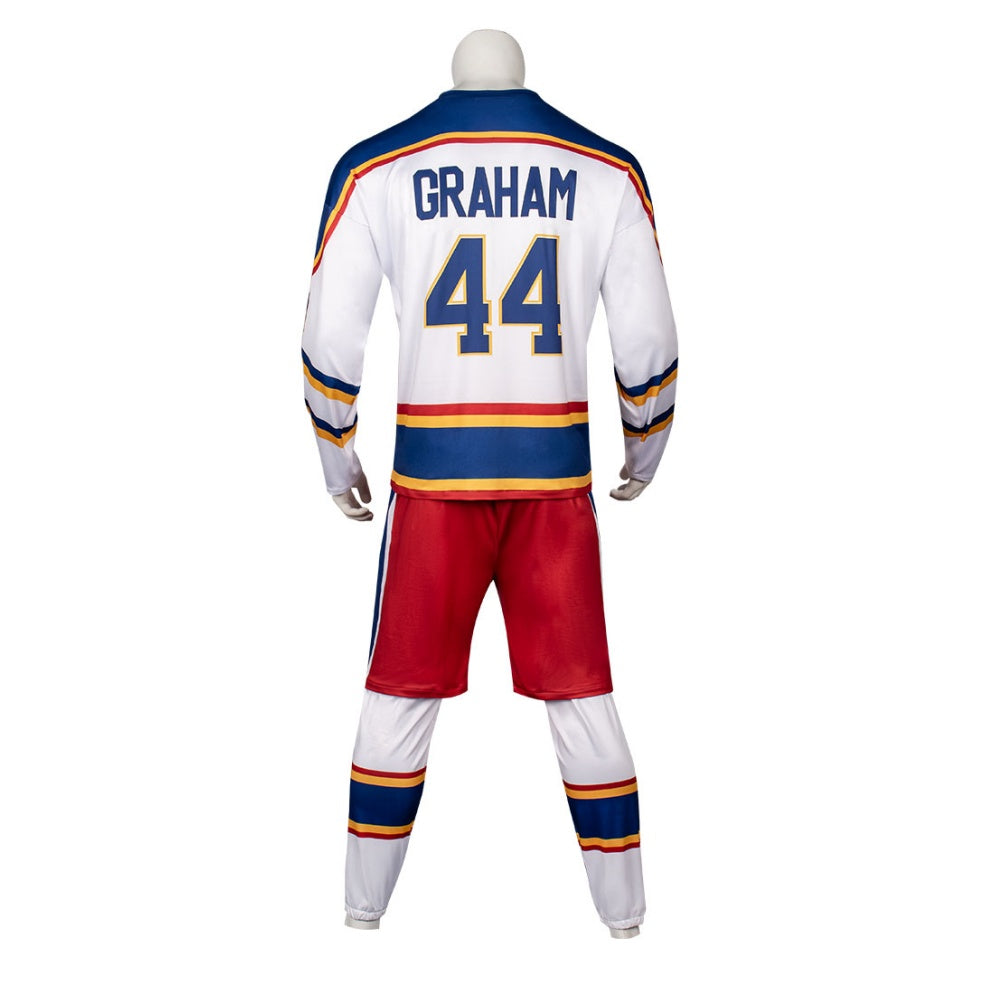 Herren Off Campus Garrett Graham Eishockey-Komplettset Cosplay Kostüm, Halloween & Karneval Party Anzug