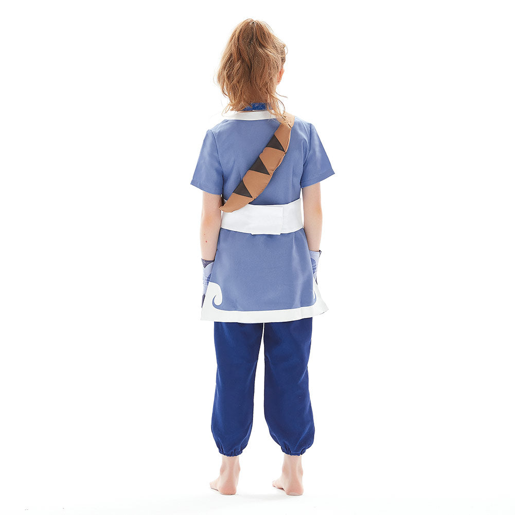 Kinder Avatar: Der letzte Luftbändiger Katara-Cosplay-Kostüme für Kinder Halloween Karnevalskostüme