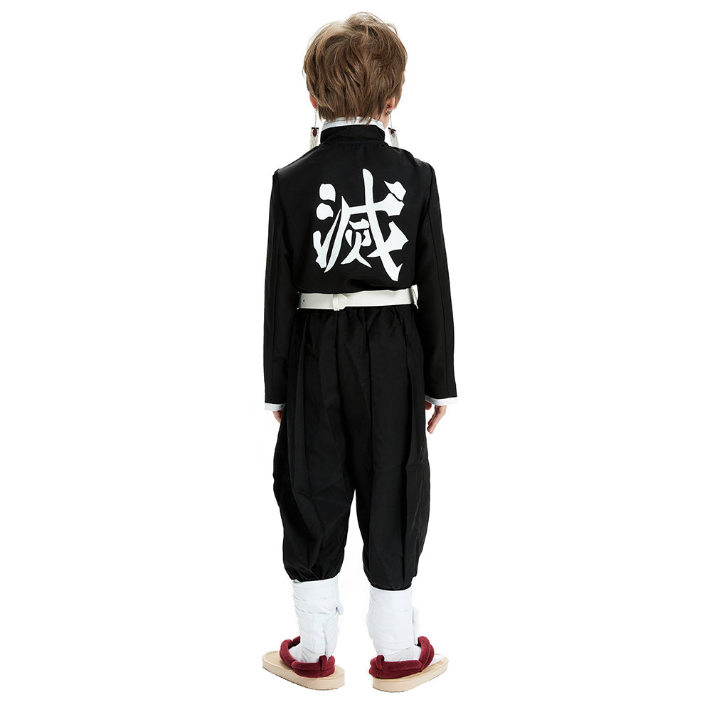 Kinder Demon Slayer Kimetsu no Yaiba Kamado Tanjirou Cosplay Kostüm  Kimono Outfits Halloween Karneval Anzug