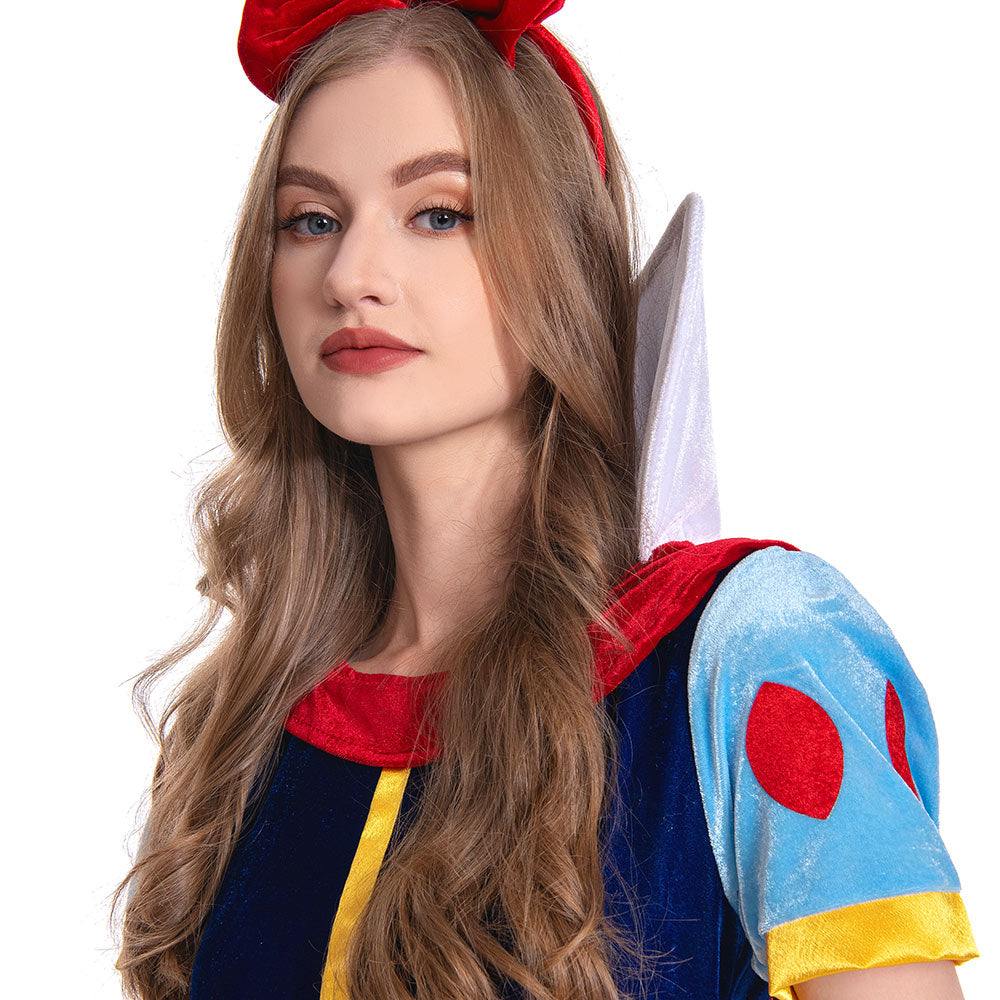 Damen Prinzissin Kostüm Kleid Snow White Schneewittchen Prinzissin Damen Erwachsene