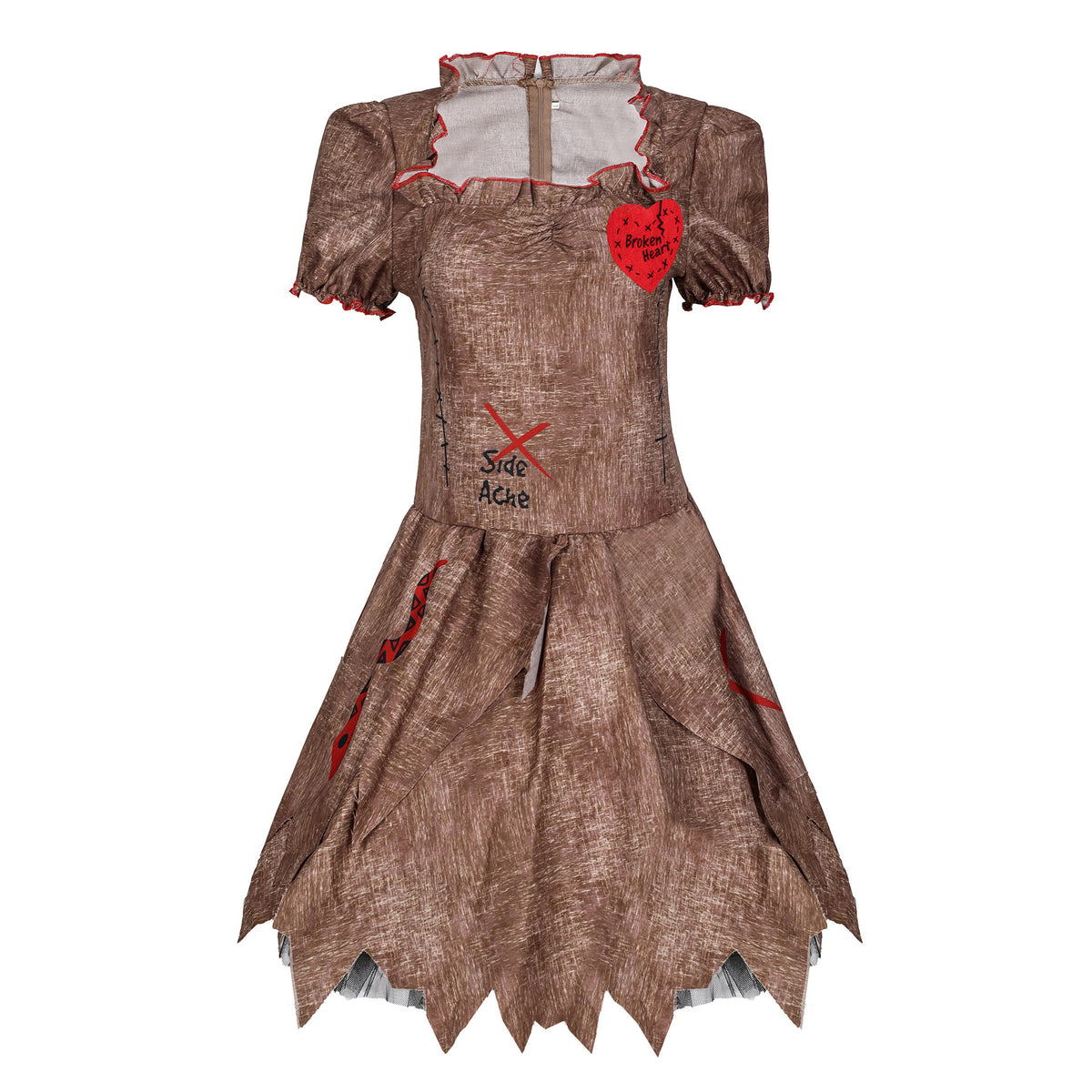 Voodoo Puppe Kostüm Damen Erwachsene Halloween Karneval Kostüm