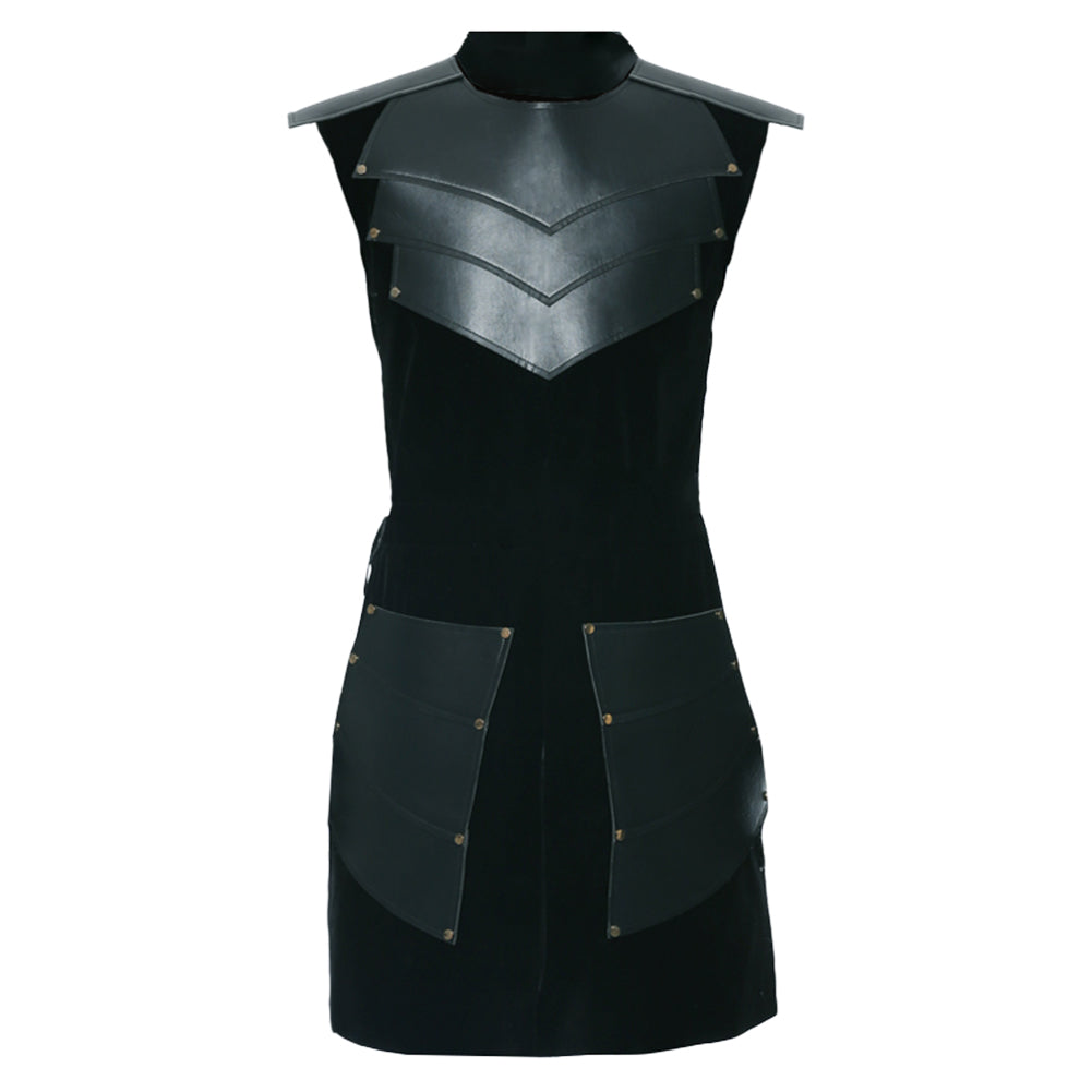 Gothic Mittelalter Oberteil Stehkragen Ärmellos Jacke für Herren Männer Ritterkostüm Halloween Karneval
