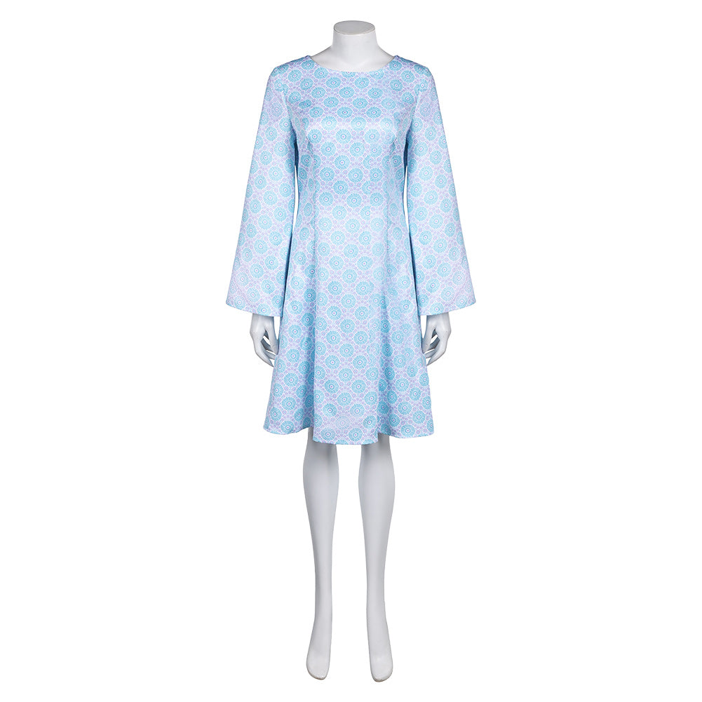 Damen Retro Hippie Kleid Cosplay Kostüm Halloween Karneval Party Anzug