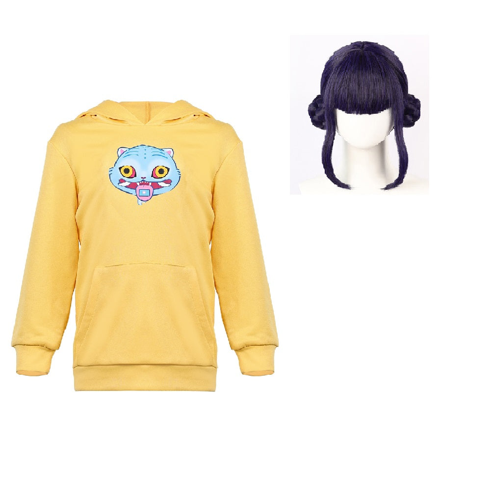 Damen Cosplay Kostüm Halloween Karneval Hoodie Zoey