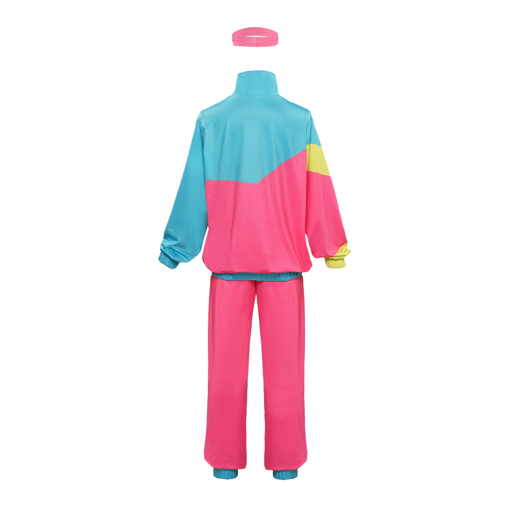 Kinder Retro Tanzsportbekleidung Kostüm 80er Jahre Höhe der Mode Muschelanzug Cosplay Kostüm
