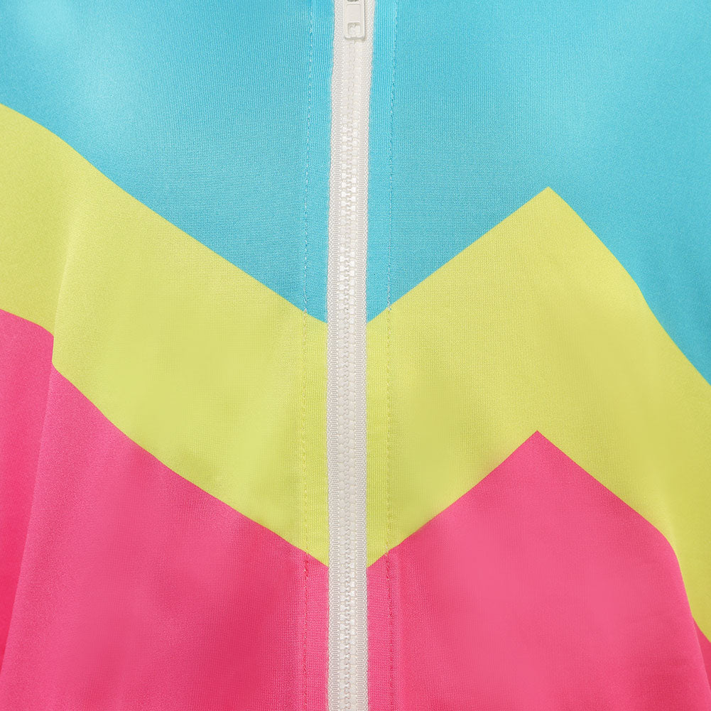 Kinder Retro Tanzsportbekleidung Kostüm 80er Jahre Höhe der Mode Muschelanzug Cosplay Kostüm