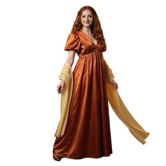 Damen Victoria Mittelalterliches Kleid Cosplay-Kostüm für Halloween, Karneval und Partys