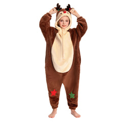 Kinder Rentier Tierkostüm Frosch Rentier Pinguin Rosa Dinosaurier Schlafanzug einteiliger Pyjama