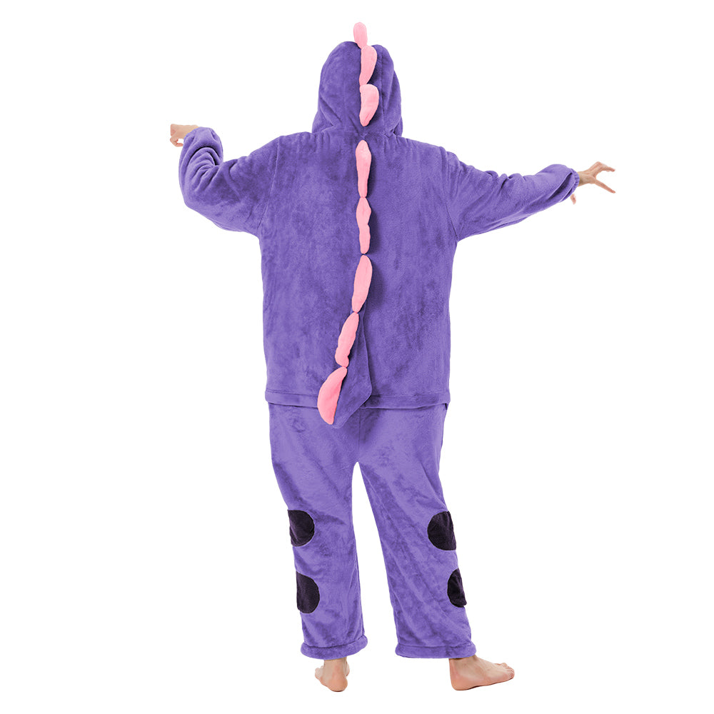 Erwachsene Unisex Dinosaurier Tierkostüm Schlafanzug einteiliger Pyjama