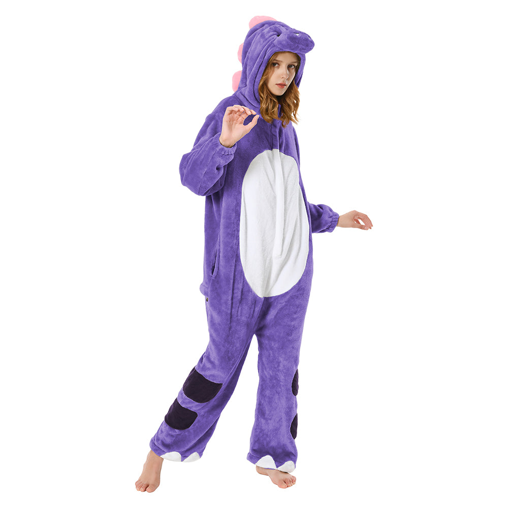 Erwachsene Unisex Dinosaurier Tierkostüm Schlafanzug einteiliger Pyjama