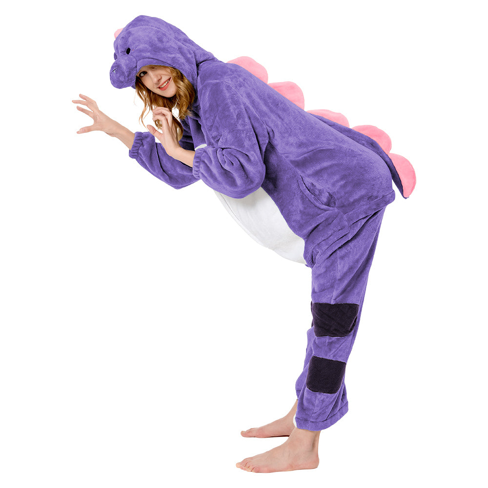 Erwachsene Unisex Dinosaurier Tierkostüm Schlafanzug einteiliger Pyjama