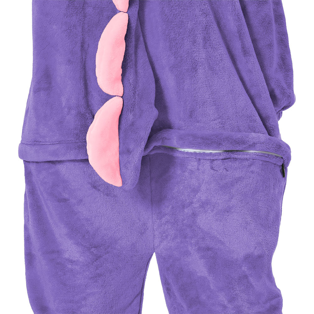 Erwachsene Unisex Dinosaurier Tierkostüm Schlafanzug einteiliger Pyjama