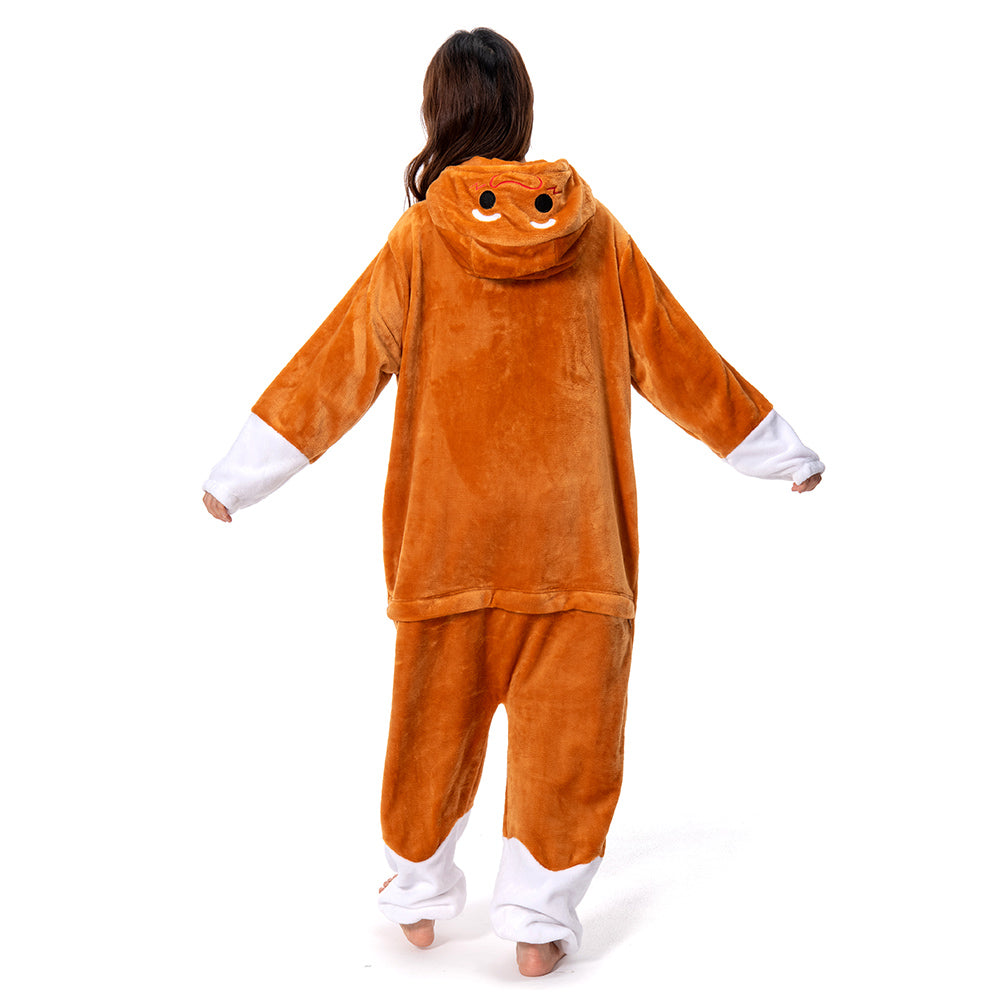 Unisex Erwachsene Familienpyjamas Weihnachten - Schneemann, Rentier Weihnachtsmann Schlafanzug einteiliger Pyjama