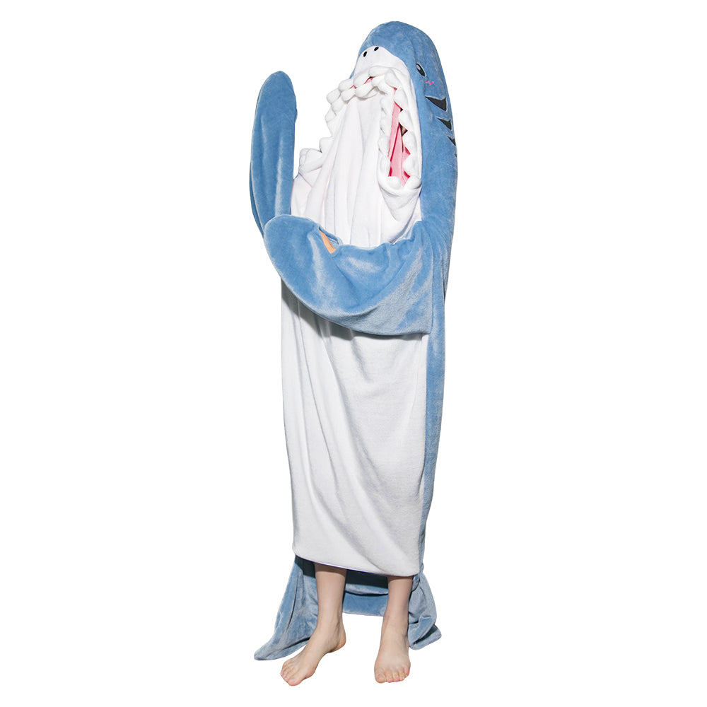 Erwachsene Unisex Hai Tierkostüm Schlafanzug einteiliger Pyjama Ultraweich Bequem - Perfekt für Entspannung