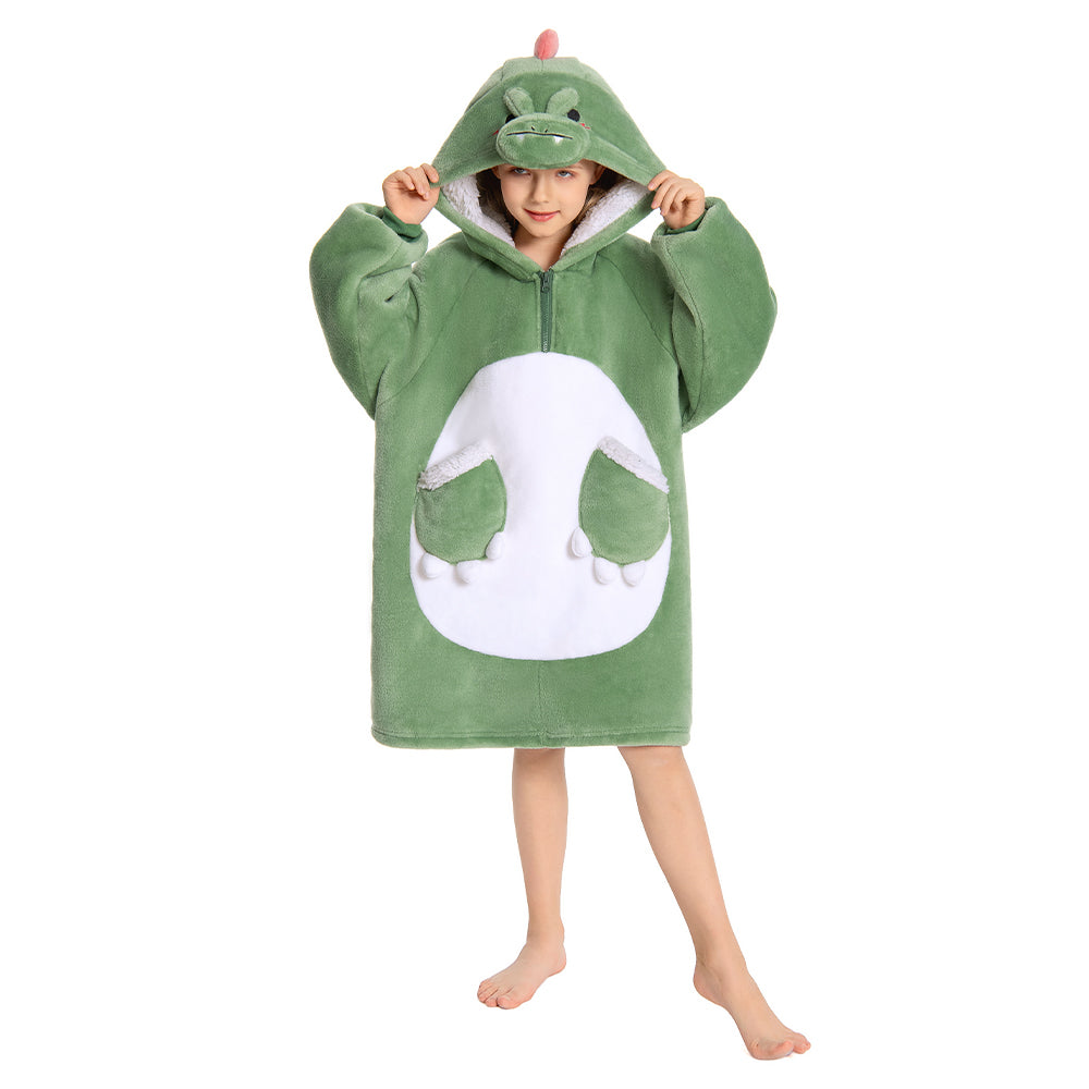 Kinder Pinguin, Dinosaurier, Avocado Tragbare Decke mit Kapuze Tierkostüm Sommer Robe