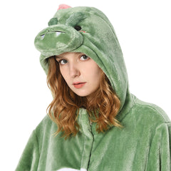 Erwachsene Unisex Dinosaurier Tierkostüm Schlafanzug einteiliger Pyjama