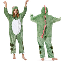 Erwachsene Unisex Dinosaurier Tierkostüm Schlafanzug einteiliger Pyjama