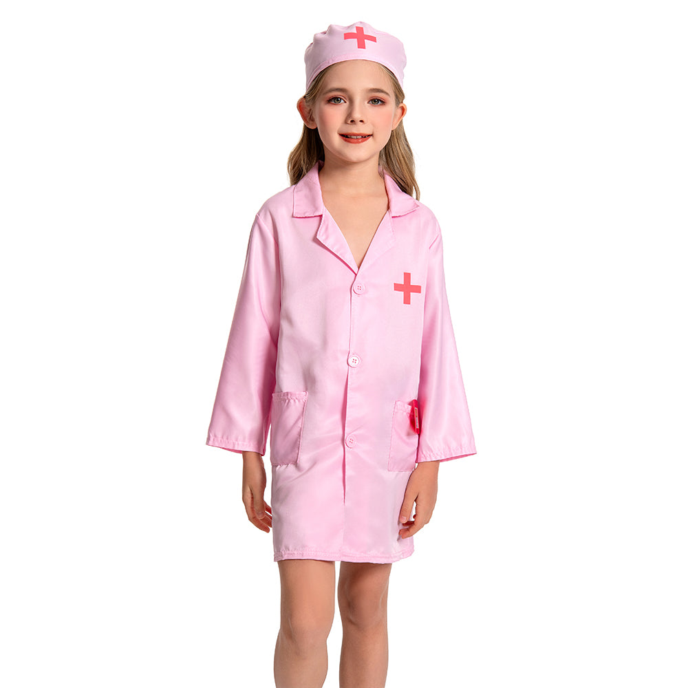 arztkittel kinder Kostüm Cosplay Outfits Halloween Karneval Anzug Kinderarzt Krankenschwester