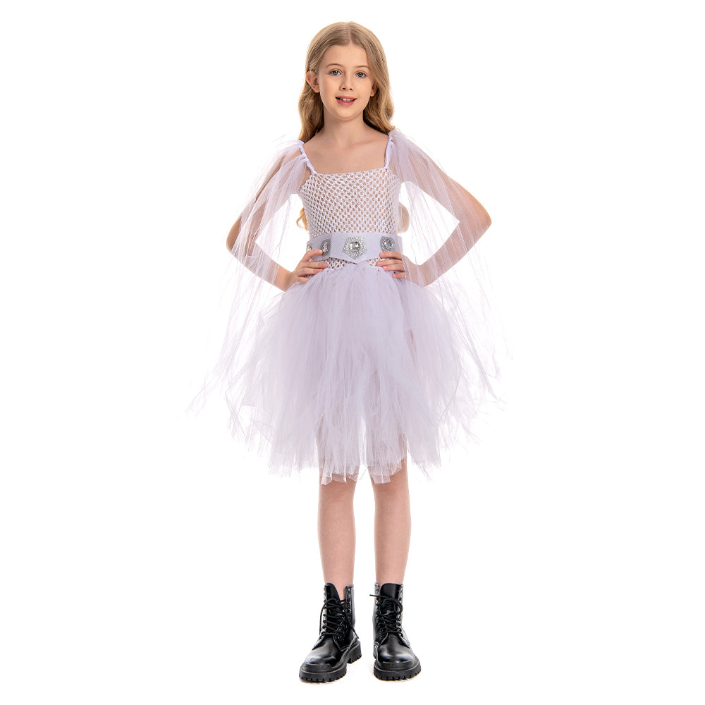 SW Kinder Mädchen Leia Cosplay tutu Kleid Kostüm Outfits Halloween Karneval Anzug