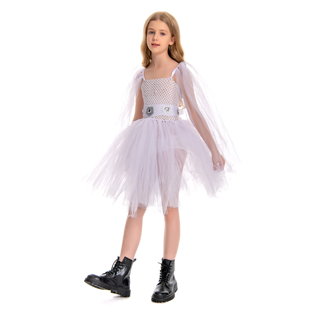 SW Kinder Mädchen Leia Cosplay tutu Kleid Kostüm Outfits Halloween Karneval Anzug