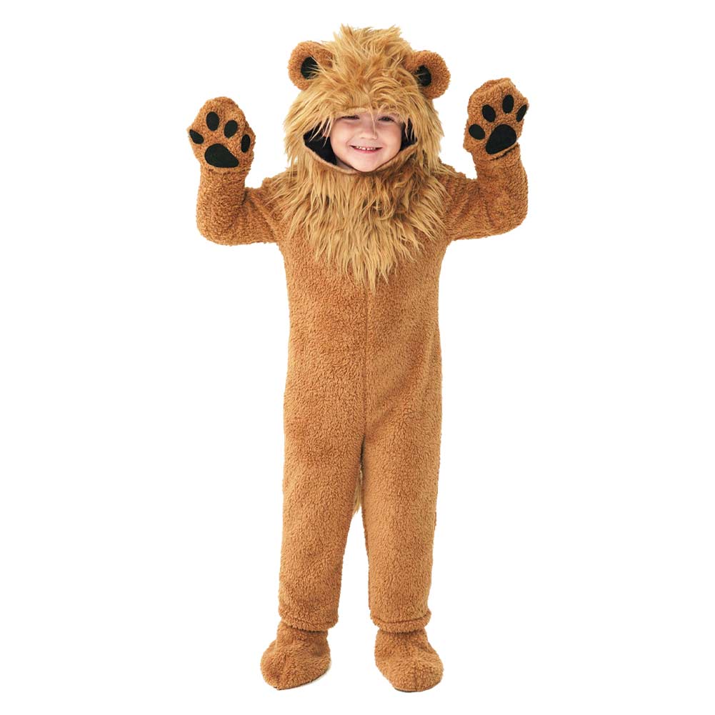 Kinder Halloween Löwe Rollenspiel Onesie Bühne Cos Tier Kostüm Performance Kostüm