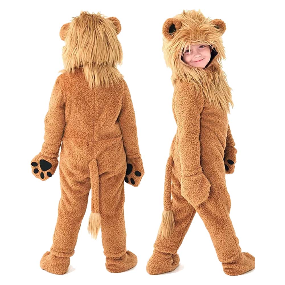 Kinder Halloween Löwe Rollenspiel Onesie Bühne Cos Tier Kostüm Performance Kostüm